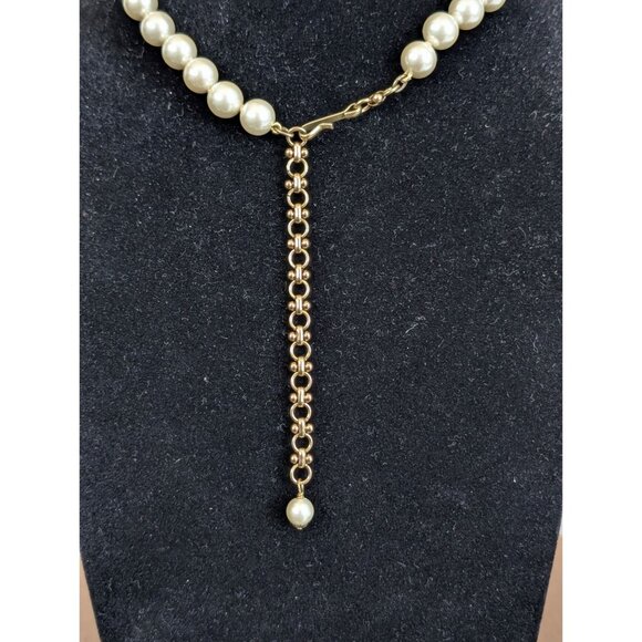 Heidi Daus Pearl Rhinestone Dragonfly Pendant Necklace - Picture 10 of 15